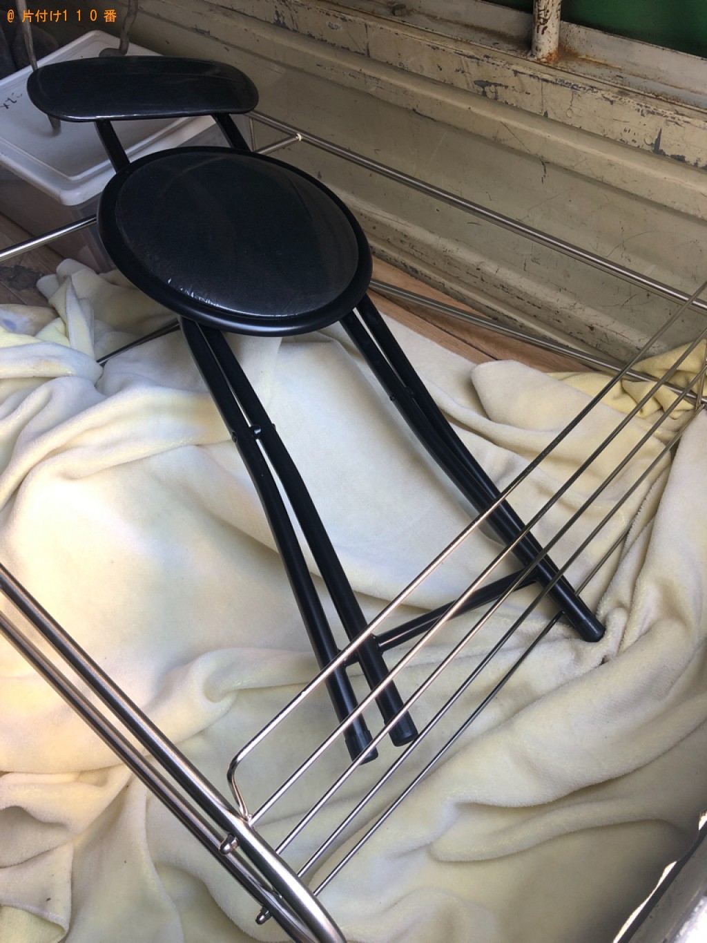 【文京区】パイプ椅子、一般ごみ、タオルハンガー等の回収