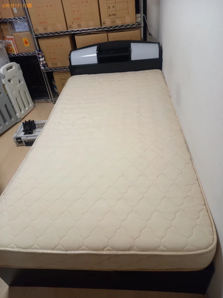 【渋谷区】マットレス付きシングルベッドの回収・処分ご依頼