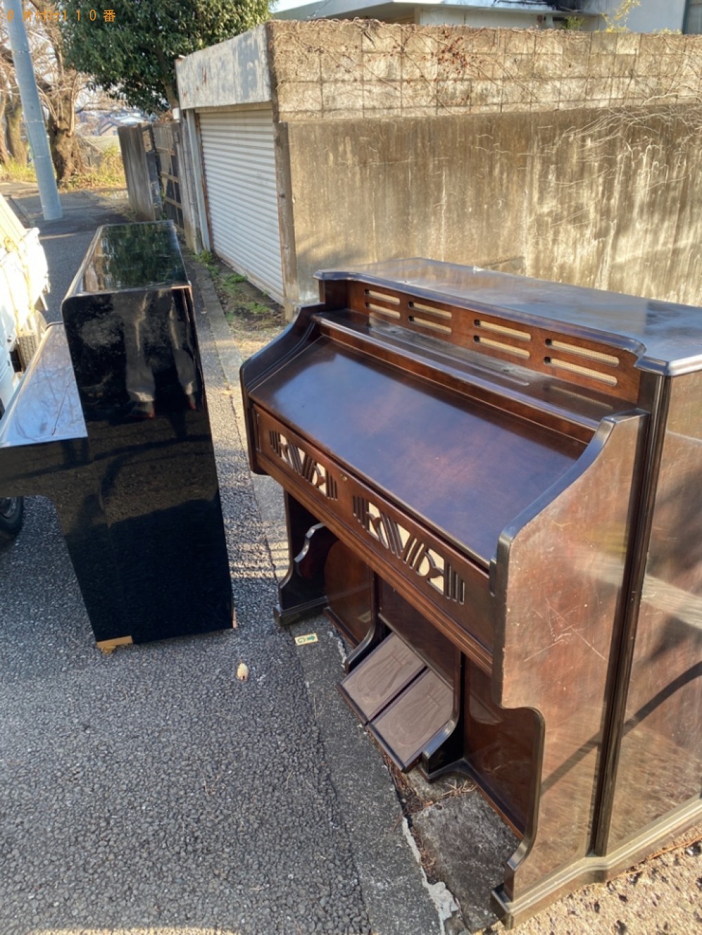 【町田市】アップライトピアノ二台の回収・処分ご依頼　お客様の声